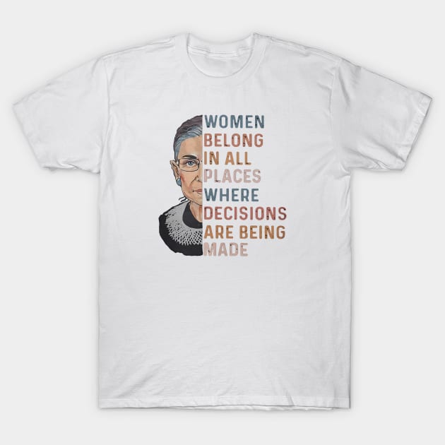 Ruth Bader Ginsburg T-Shirt by galihpratamaa